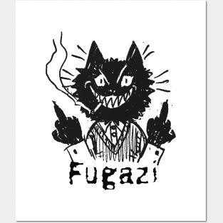 fugazi and the bad cat Posters and Art